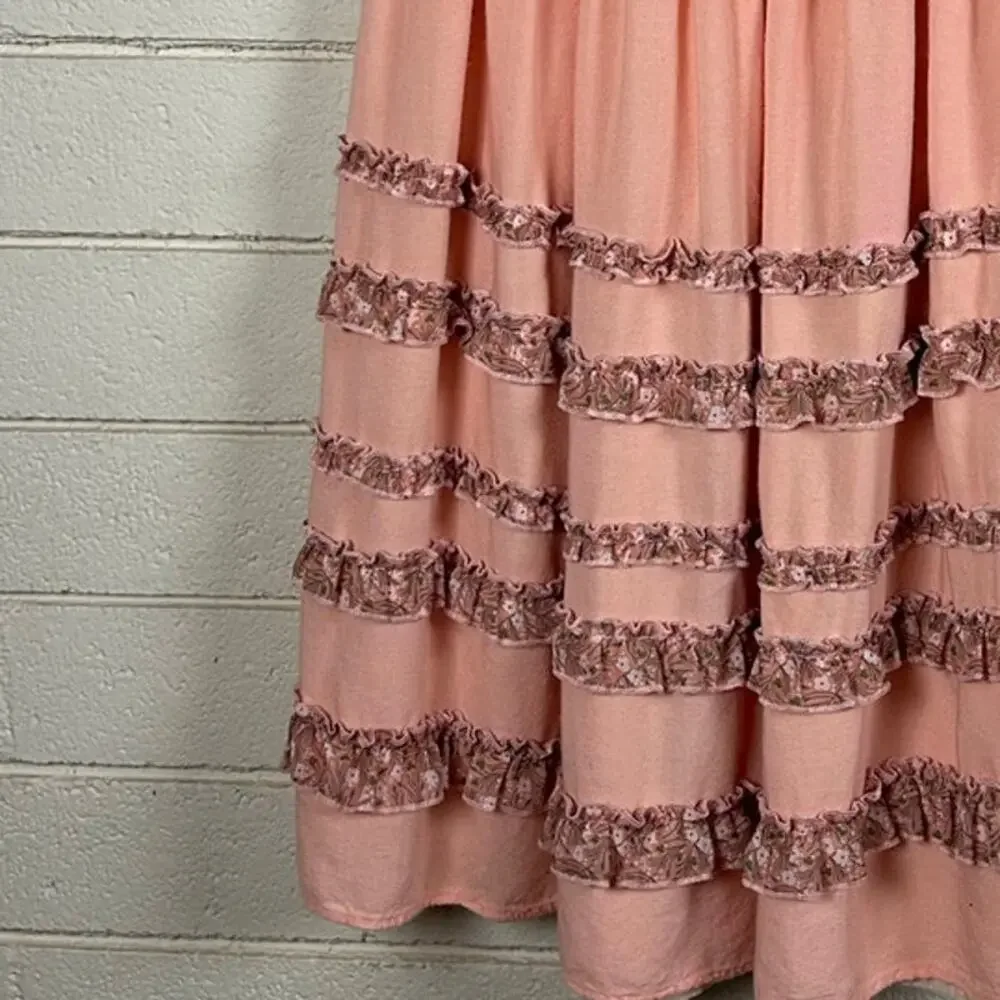 Allison New York Pink Ruffle Skirt size S